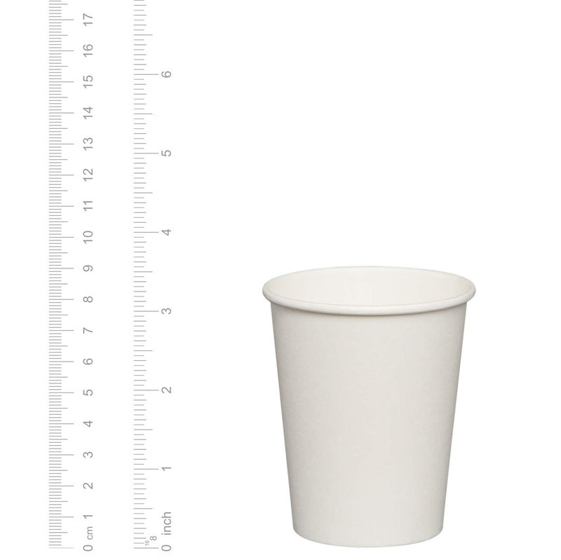 GUSTO 8 oz White Paper Cups [300 Count] Disposable Coffee Cups for Hot & Cold Beverages, Sturdy Paper Drinkware for Home, Office & Events (Formerly Comfy Package) - Image 2